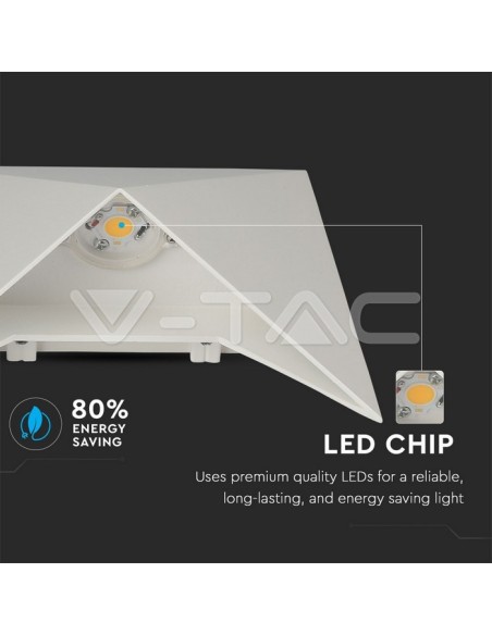 V-TAC VT-825 8281 Applique murale de poche à LED 5W blanc 4000K IP65
