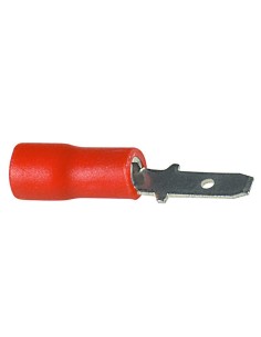 Faston isolé mâle 4.8mm 10A...