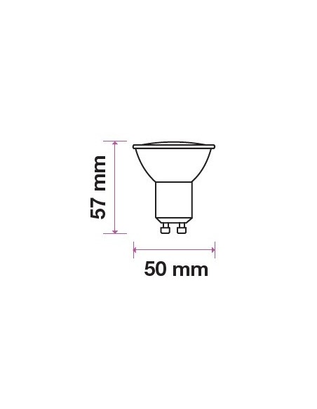 V-TAC SMART HOME VT-5164 2757 Foco LED GU10 4,5W Satinato Compatible con Google Home y Amazon Alexa a través de V-Tac Smart App