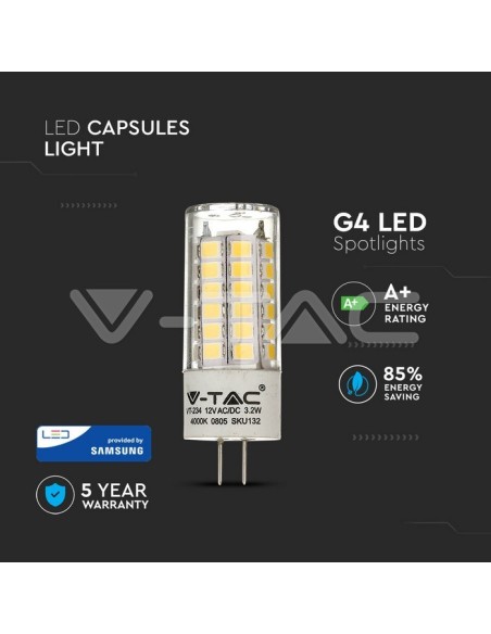 V-TAC PRO VT-234 LED spotlight Samsung Chip G4 3.2W
