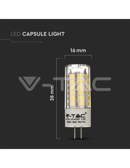 V-TAC PRO VT-234 LED schijnwerper Samsung Chip G4 3.2W