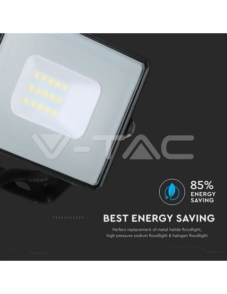 V-TAC PRO VT-10 Foco LED Chip Samsung 10W Color Negro IP65