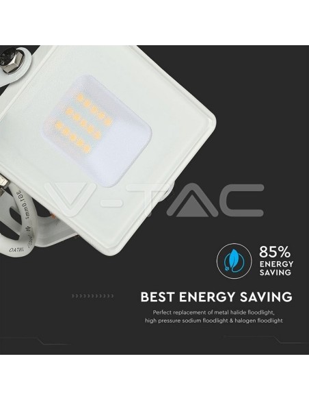 V-TAC PRO VT-10 Foco LED Chip Samsung 10W Color Blanco IP65