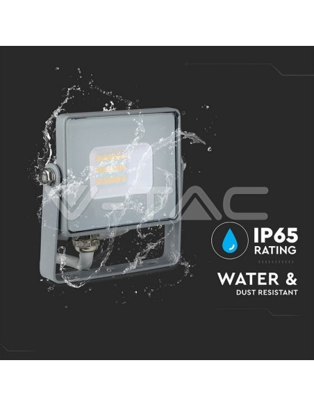 V-TAC PRO VT-10 LED Spotlight SMD Chip Samsung 10W Kleur Grijs IP65