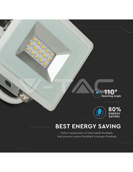 V-TAC VT-4011 E-Series 10W SMD Spot LED Blanc IP65