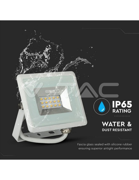 V-TAC VT-4011 E-Serie 10W SMD LED-Strahler Weiß IP65