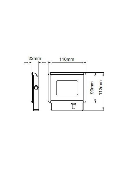 V-TAC VT-4011 10W SMD LED Strahler E-Series Farbe Schwarz IP65
