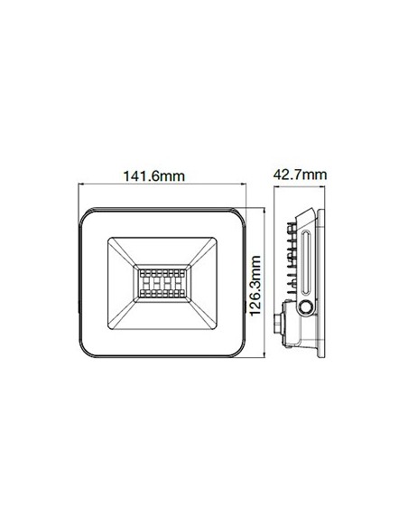 V-TAC VT-5020 5985 20W SMD LED RGB Bluetooth 3-in-1 Dimmbar Schwarz App Steuerung LED Strahler
