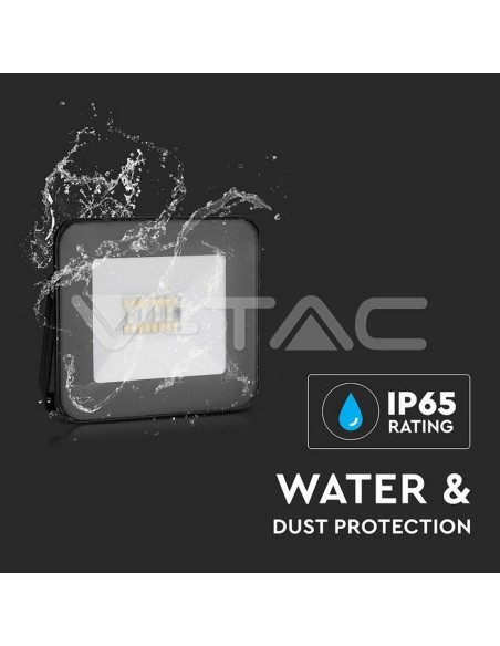V-TAC VT-5020 5985 20W SMD LED RGB Bluetooth 3-in-1 Dimbaar Zwart App Control LED Spotlight