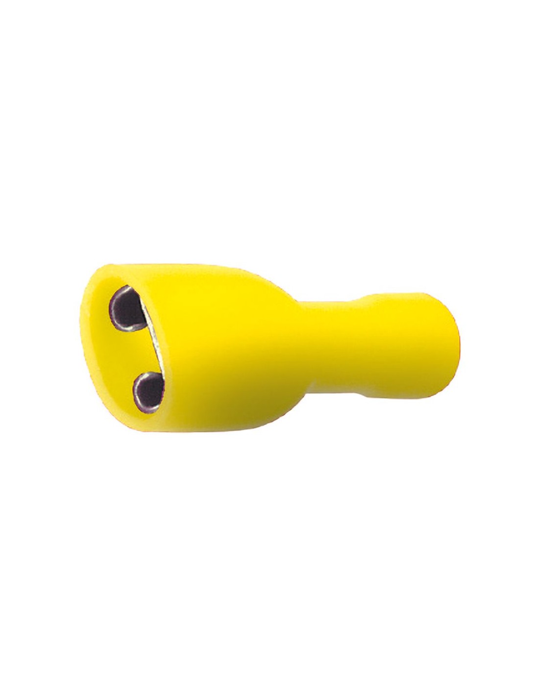 Faston isolato femmina 6,35mm 24A - giallo