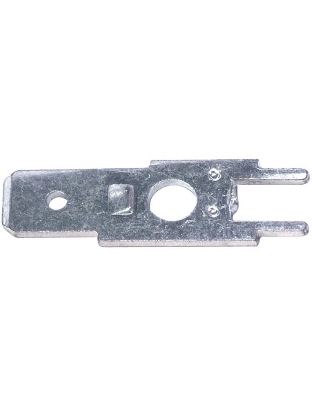 Male faston terminal 6.35mm for printed circuit board