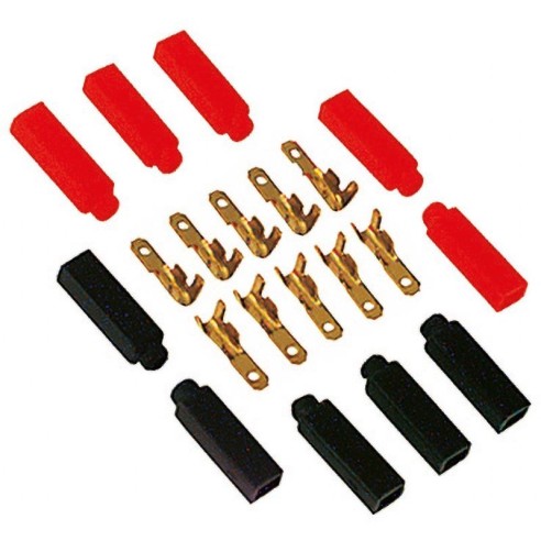 Pack of 10 male faston covers 2.86mm,...