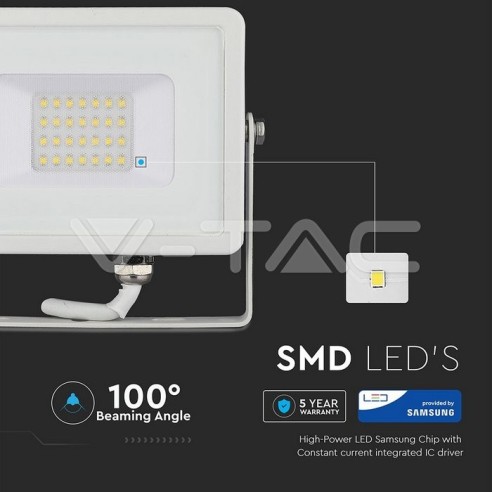 V-TAC PRO VT-20 Projecteur LED SMD...