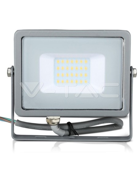 V-TAC PRO VT-20 LED-Strahler SMD Chip Samsung 20W Farbe Grau IP65