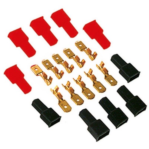 Lot de 10 caches faston mâles 6,35mm,...