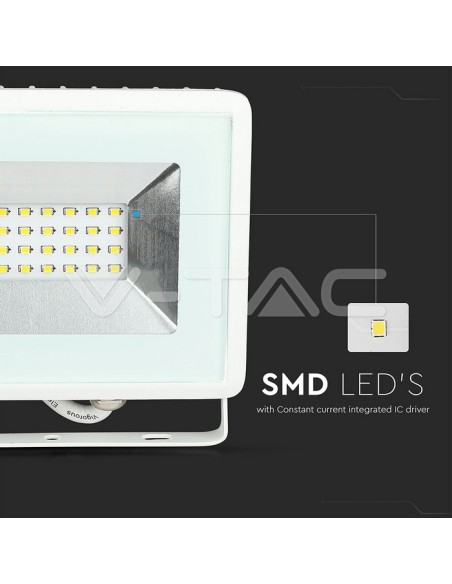 V-TAC VT-4021 E-Series 20W SMD LED Spotlight Blanco IP65