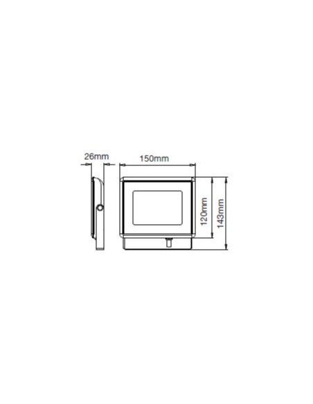 V-TAC VT-4021 5991 20W SMD LED Floodlight Verde IP65