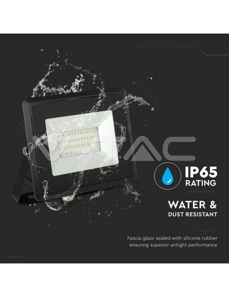 V-TAC VT-4021 5992 E-Serie 20W SMD LED Schijnwerper Rood IP65