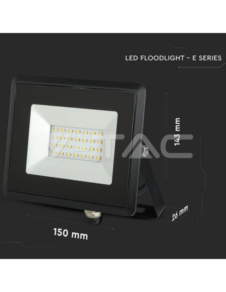 V-TAC VT-4021 5992 Faro LED SMD 20W E-Series Colore Rosso IP65