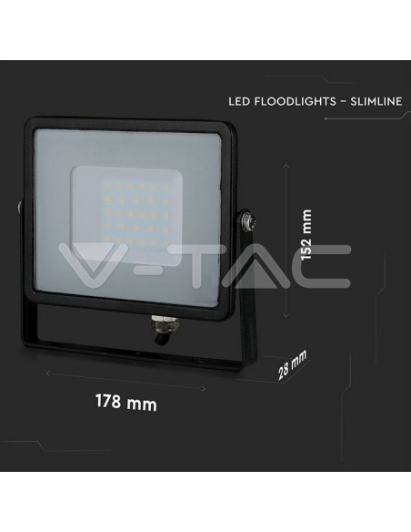V-TAC PRO VT-30 LED Spotlight SMD Chip Samsung 30W Colour Black IP65
