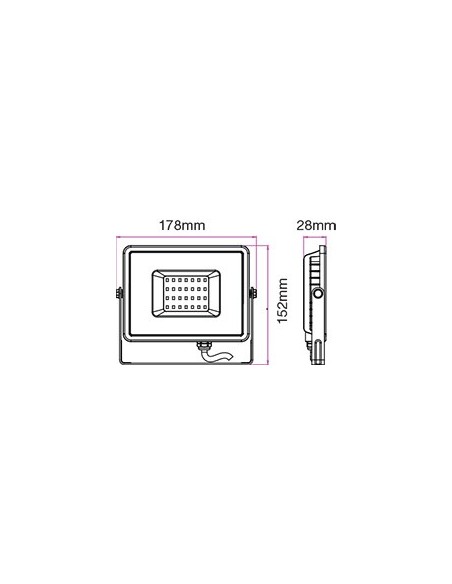 V-TAC PRO VT-30 Spot LED SMD Chip Samsung 30W Couleur Blanc IP65