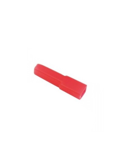 Faston cover for female faston 2.86mm - red