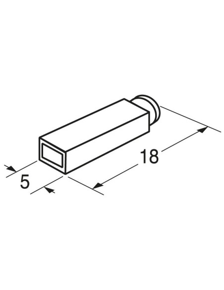Faston cover for female faston 2.86mm - red