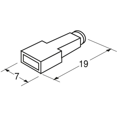 Faston cover for female faston 4.8mm...