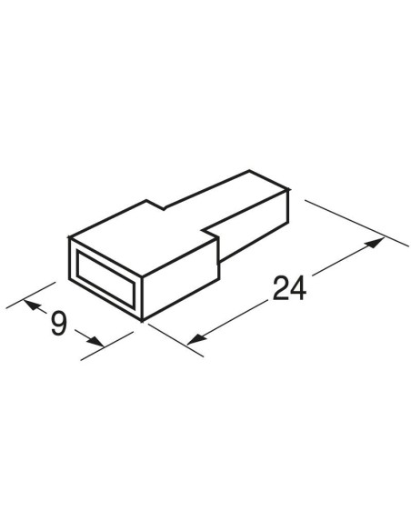 Fastonabdeckung für Buchsenfaston 6.35mm - rot