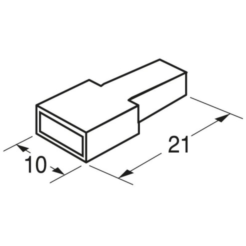 Faston cover for male faston 6.35 mm...