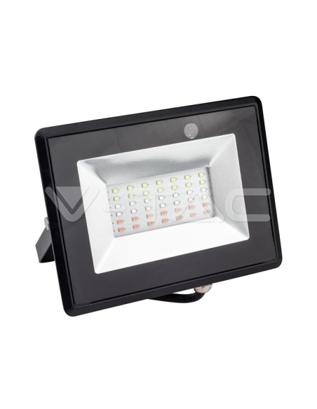 V-TAC VT-4952 5996 Proyector LED SMD de 50W con mando a distancia por infrarrojos negro IP65 regulable