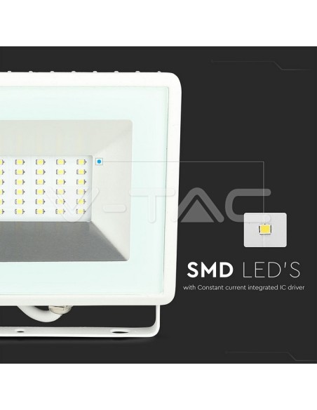 V-TAC VT-4031 E-Series 30W SMD LED Spotlight White IP65
