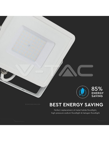 V-TAC PRO VT-50 Projecteur LED SMD Chip Samsung 50W Couleur Blanc IP65