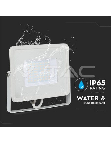 V-TAC PRO VT-50 LED Spotlight SMD Chip Samsung 50W Kleur Wit IP65