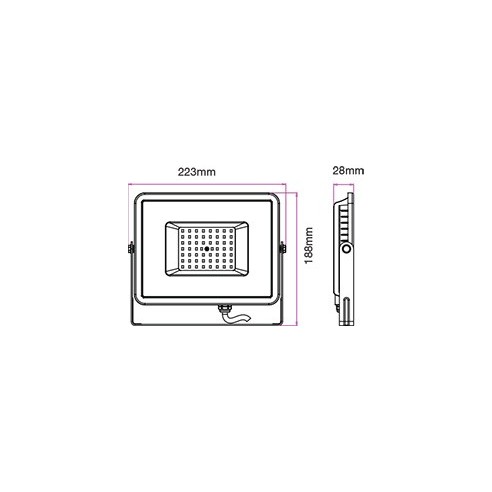 V-TAC PRO VT-50 LED Strahler SMD Chip...