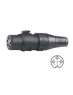 Black 3-pin XLR socket for...
