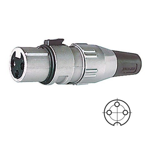 3-polige XLR-aansluiting voor...