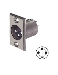 Toma XLR de 3 pines para...