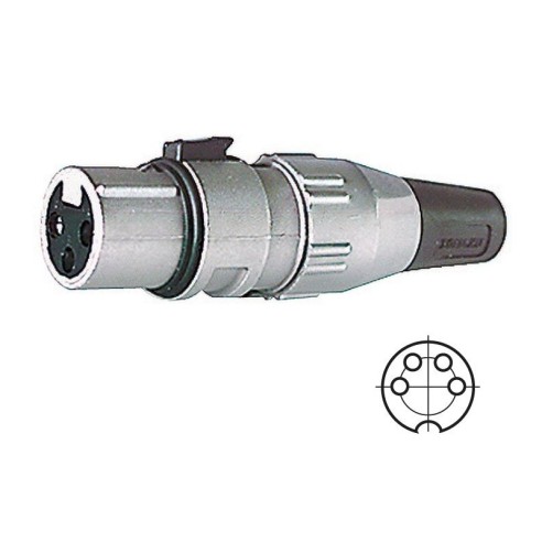 Prise XLR 4 broches pour microphones...
