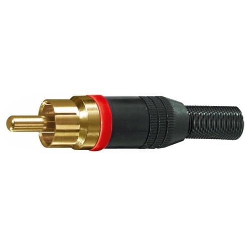 Clavija RCA negra profesional con...