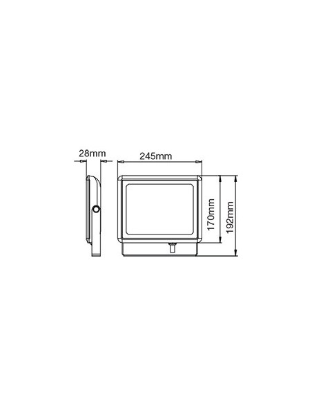 V-TAC VT-4051 Faro LED SMD 50W E-Series Colore Bianco IP65