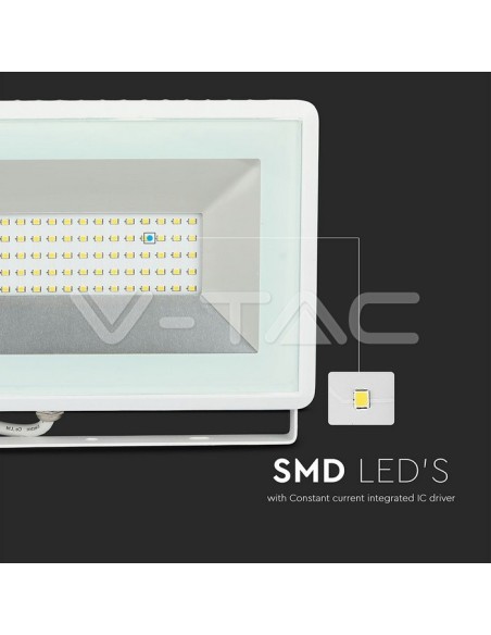 V-TAC VT-4051 E-Serie 50W SMD LED-Strahler Weiß IP65