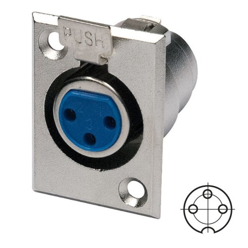 3-polige Panel-XLR-Buchse für Mikrofone