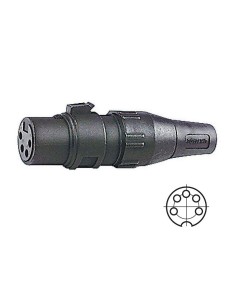 Black 5-pin XLR socket for...