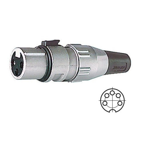 5-polige XLR-aansluiting voor...