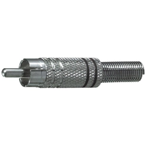 Nickel-plated RCA plug with cable...