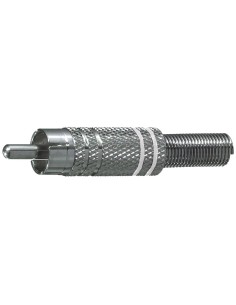 Enchufe RCA niquelado con...