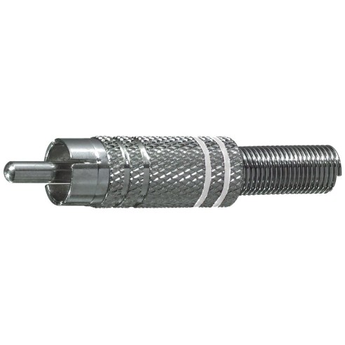 Nickel-plated RCA plug with cable...