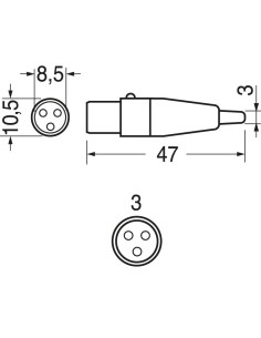 Toma mini XLR de 3 pines... 2