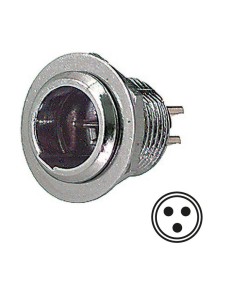 3-pin mini XLR panel plug...